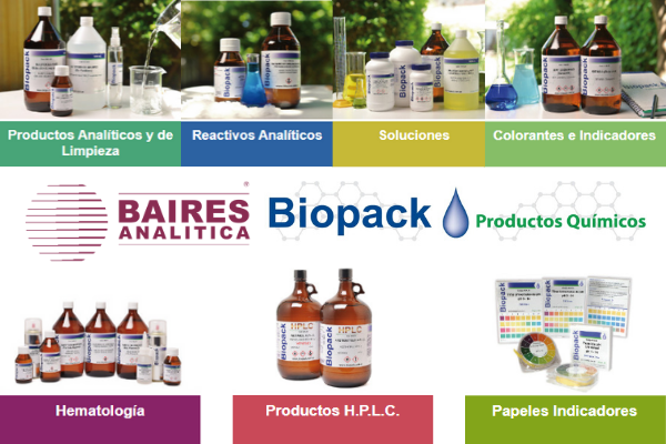 Reactivos y estándares Biopack - proveedores de reactivos Biopack