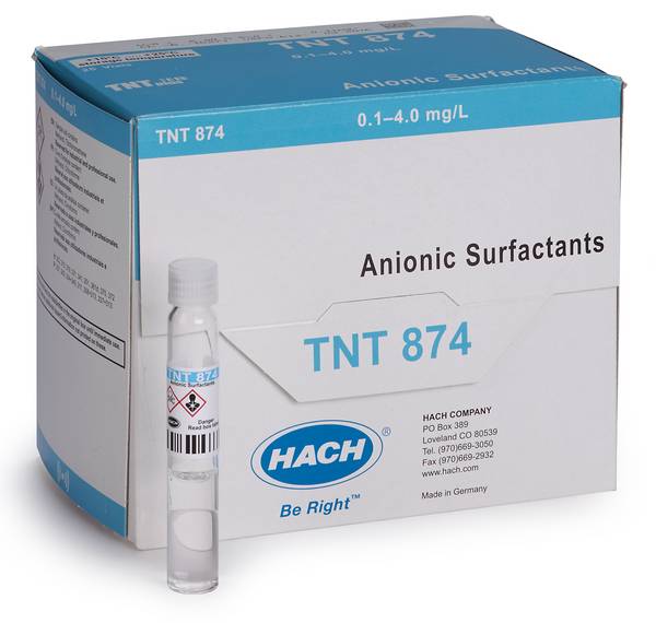 Tensioactivos Aniónicos Tntplus Vial Test (0.1-4.0 Mg/l), 25 Pruebas
