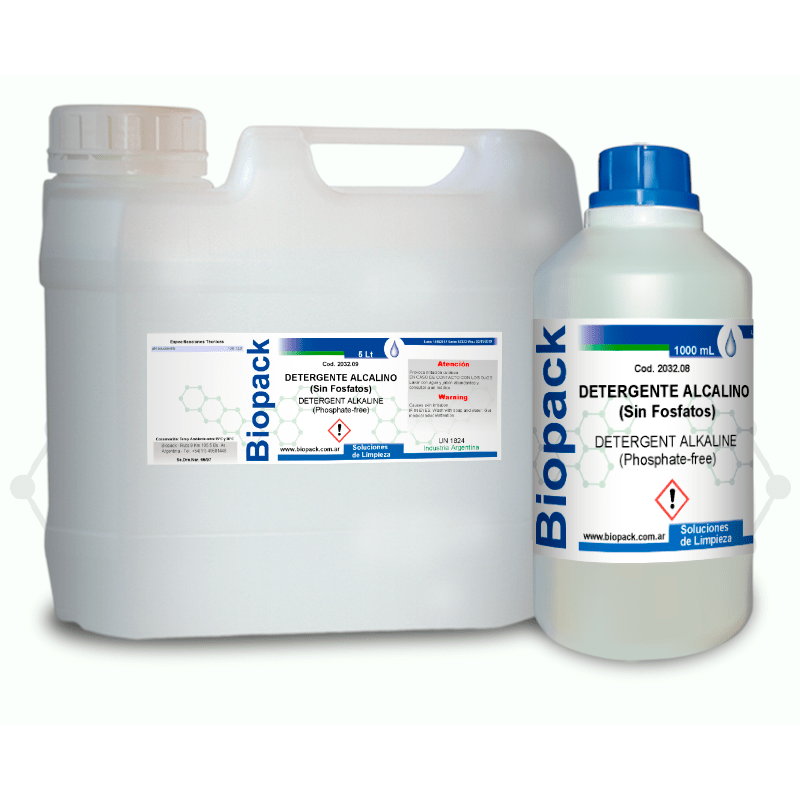Detergente Alcalino (sin Fosfatos) X 1000 Ml