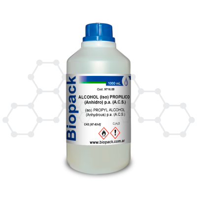 Alcohol Isopropilico Anhidro P.a. (acs) X 1000 Ml (12 Unidades Min)